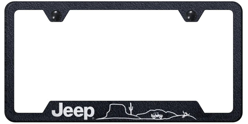 Jeep Desert Cut-Out Frame - Laser Etched - Official Licensed