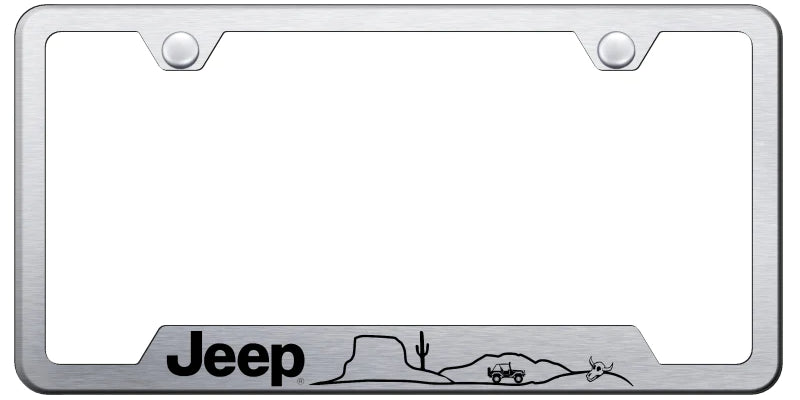 Jeep Desert Cut-Out Frame - Laser Etched - Official Licensed