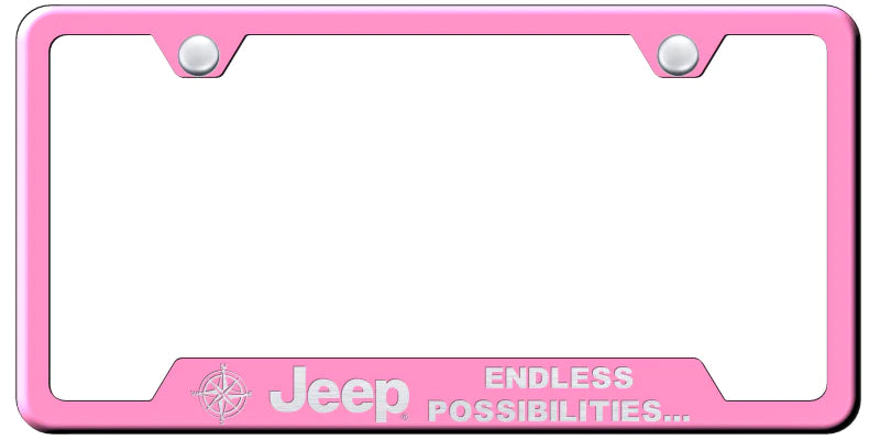 Jeep Endless Cut-Out Frame - Laser Etched - Official Licensed