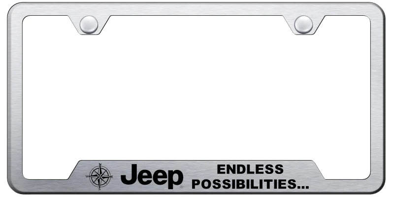 Jeep Endless Cut-Out Frame - Laser Etched - Official Licensed