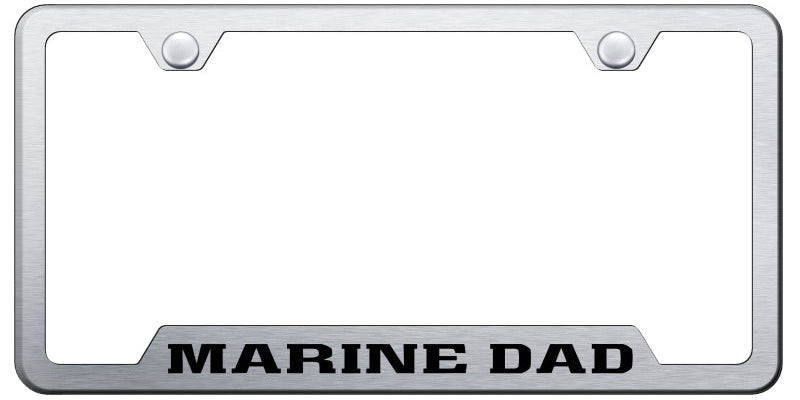 Marine Dad Cut-Out Frame - Laser Etched - Official Licensed