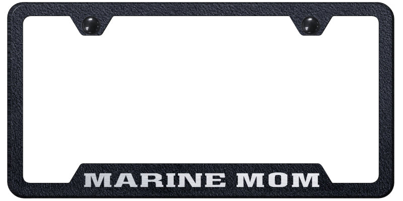 Marine Mom Cut-Out License Plate Frame - Laser Etched - Official Licensed