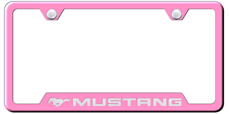 Ford Mustang Cut-Out Frame - Laser Etched - Official Licensed