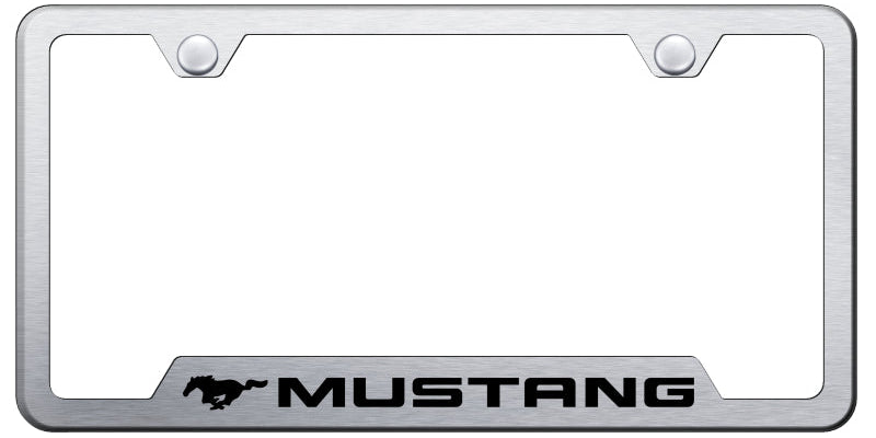 Ford Mustang Cut-Out Frame - Laser Etched - Official Licensed