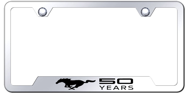 Ford Mustang 50 Years Cut-Out Frame - Laser Etched - Official Licensed