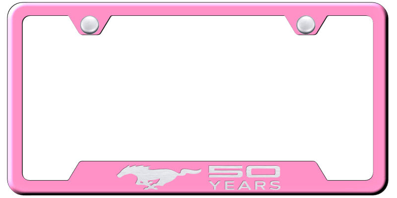 Ford Mustang 50 Years Cut-Out Frame - Laser Etched - Official Licensed