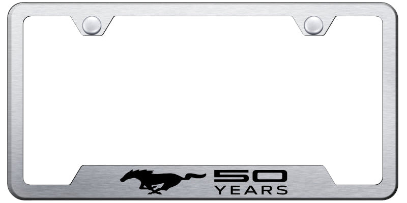 Ford Mustang 50 Years Cut-Out Frame - Laser Etched - Official Licensed