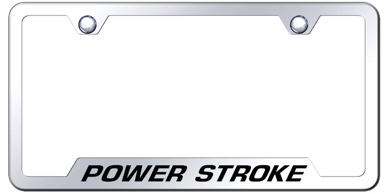 Ford Powerstroke Cut-Out Frame - Laser Etched - Official Licensed