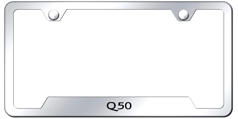 Infiniti Q50 Cut-Out Frame - Laser Etched - Official Licensed