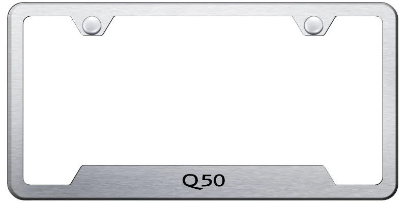 Infiniti Q50 Cut-Out Frame - Laser Etched - Official Licensed