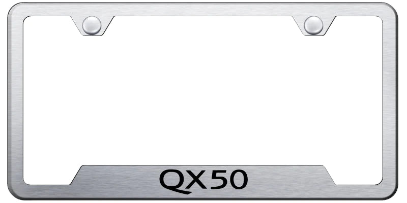 Infiniti QX50 Cut-Out Frame - Laser Etched - Official Licensed