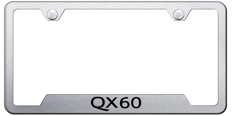 Infiniti QX60 Cut-Out Frame - Laser Etched - Official Licensed