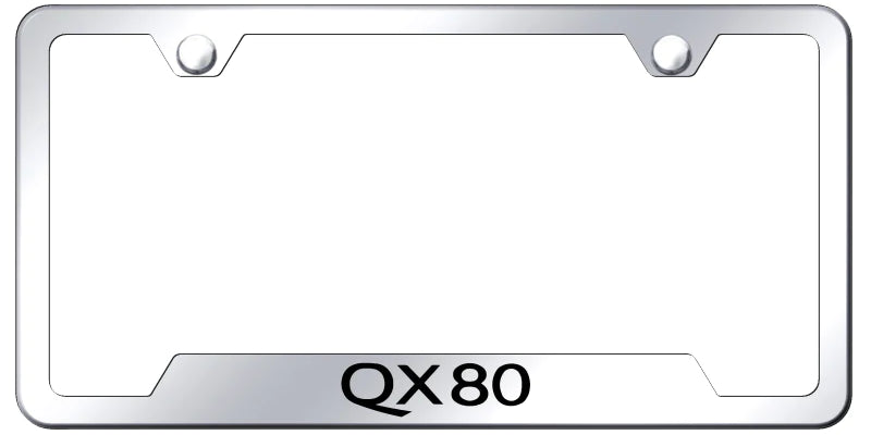 Infiniti QX80 Cut-Out Frame - Laser Etched - Official Licensed