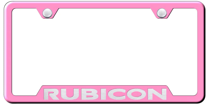 Jeep Rubicon Cut-Out Frame - Laser Etched - Official Licensed