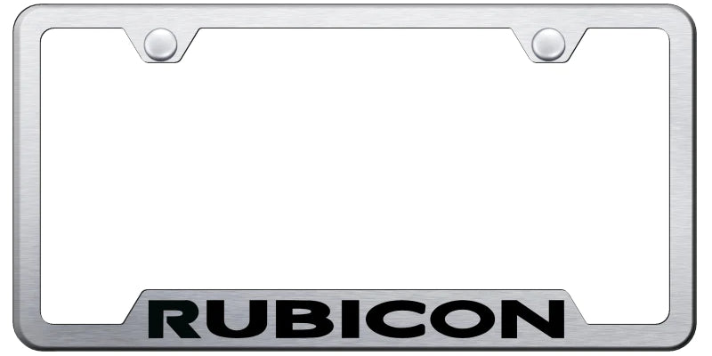 Jeep Rubicon Cut-Out Frame - Laser Etched - Official Licensed