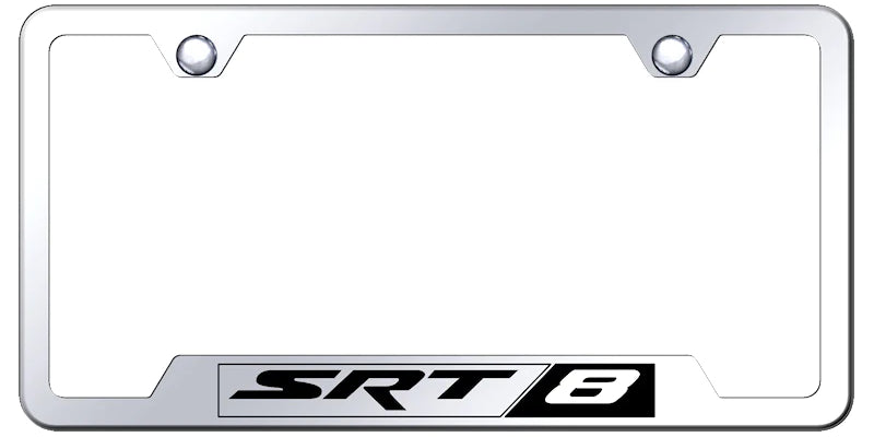 Dodge SRT-8 Cut-Out License Plate Frame - Official Licensed