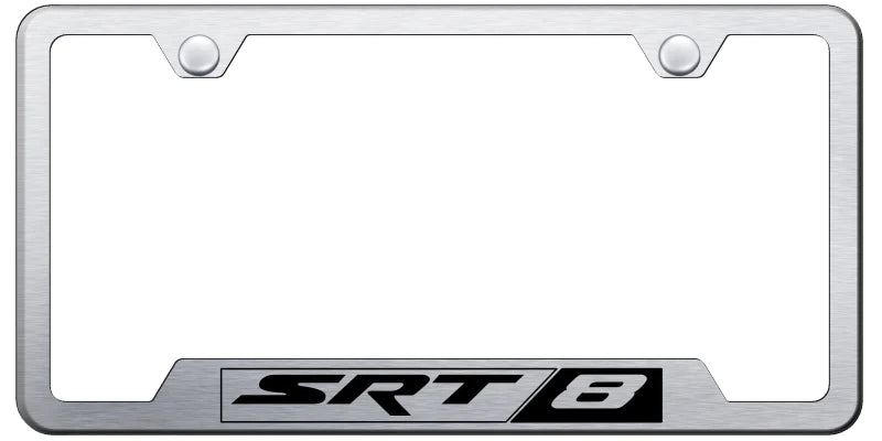 Dodge SRT-8 Cut-Out License Plate Frame - Official Licensed