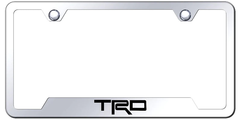 Toyota TRD Cut-Out Frame - Laser Etched - Official Licensed