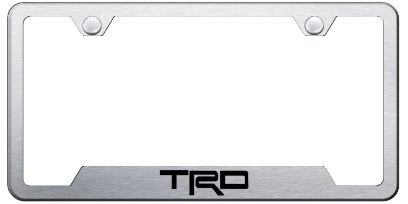 Toyota TRD Cut-Out Frame - Laser Etched - Official Licensed
