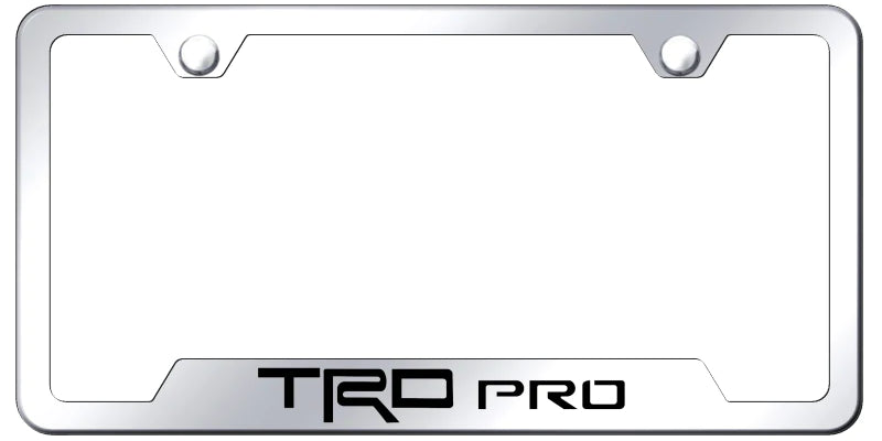 Toyota TRD Pro Cut-Out Frame - Laser Etched - Official Licensed