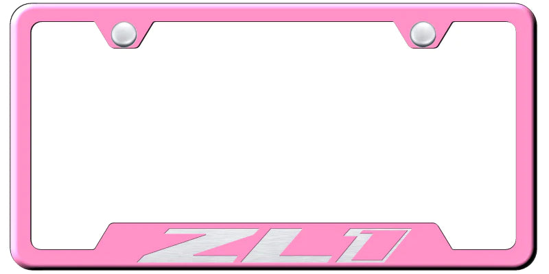 Chevrolet ZL1 Cut-Out License Plate Frame - Official Licensed