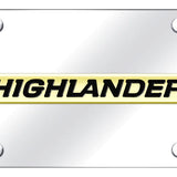 Toyota Highlander Name License Plate - Official Licensed