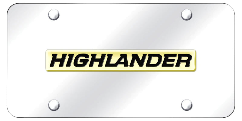 Toyota Highlander Name License Plate - Official Licensed