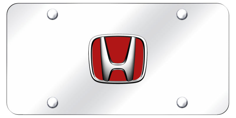 Honda (Red Fill) License Plate - Official Licensed