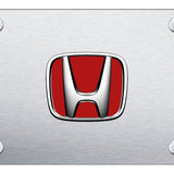 Honda (Red Fill) License Plate - Official Licensed