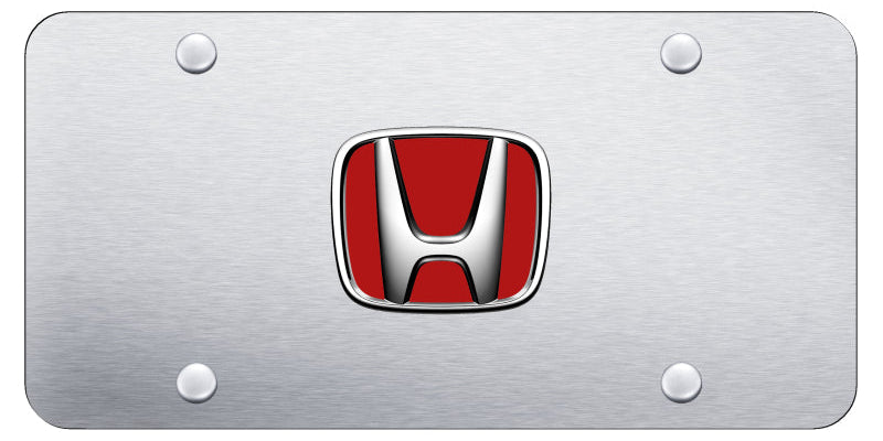 Honda (Red Fill) License Plate - Official Licensed