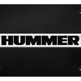 Hummer Name License Plate - Chrome on Black - Official Licensed