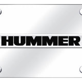 Hummer Name License Plate - Chrome on Mirrored - Official Licensed
