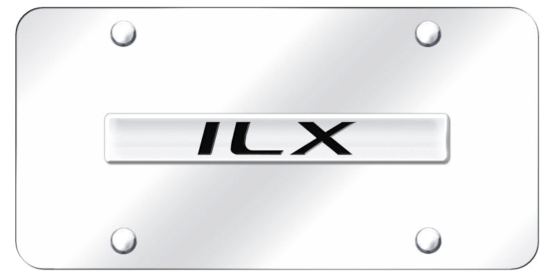 Acura ILX Name License Plate - Chrome Logo - Official Licensed