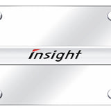 Honda Insight Name License Plate - Chrome on Mirrored - Official Licensed