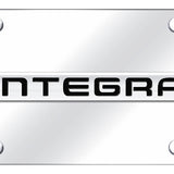 Acura Integra Name License Plate - Chrome on Mirrored - Official Licensed