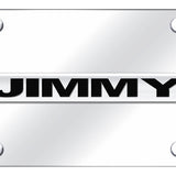 GMC Jimmy Name License Plate - Chrome on Mirrored - Official Licensed