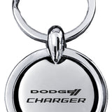 Dodge Charger Revolver Key Chain Fob - Silver - Official Licensed