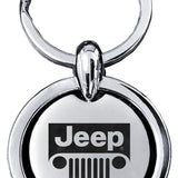 Jeep Grill Revolver Key Chain Fob - Silver - Official Licensed