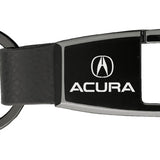 Acura Premier Carabiner Key Chain Fob - Black Pearl - Official Licensed