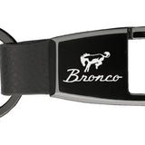 Ford Bronco Premier Carabiner Key Chain Fob - Black Pearl - Official Licensed