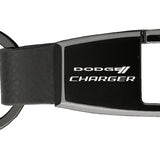 Dodge Charger Premier Carabiner Key Chain Fob - Black Pearl - Official Licensed