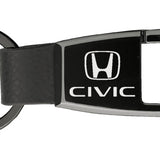 Honda Civic Premier Carabiner Key Chain Fob - Black Pearl - Official Licensed