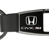 Honda Civic SI Premier Carabiner Key Chain Fob - Black Pearl - Official Licensed