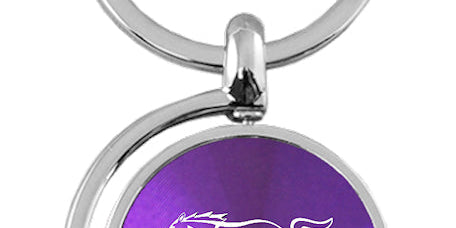 Ford Mustang Script Spinner Key Chain Fob - Official Licensed