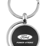 Ford Powerstroke Spinner Key Chain Fob - Black - Official Licensed