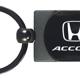 Honda Accord Two-Tone Rectangular Key Chain Fob - Gun Metal - Official Licensed
