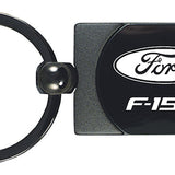 Ford F-150 Two-Tone Rectangular Key Chain Fob - Gun Metal - Official Licensed