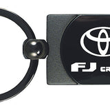 Toyota FJ Cruiser Two-Tone Rectangular Key Chain Fob - Gun Metal - Official Licensed