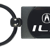 Acura ILX Two-Tone Rectangular Key Chain Fob - Gun Metal - Official Licensed