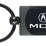 Acura MDX Two-Tone Rectangular Key Chain Fob - Gun Metal - Official Licensed